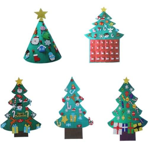 Diamond Painting Christmas Tree Wall Stickers Kids DIY Diamond Mosaic Home Wall Decoration Embroidery Handicraft Cute Gift