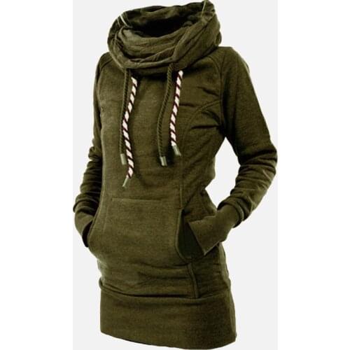 New 2020 Fashion High Neck Star Embroidered Hoodie Black Robe Thick Hoodie Warm Casual Sport Coat