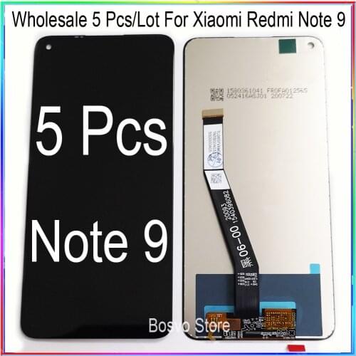 Wholesale 5 Pcs/Lot For Xiaomi Redmi Note 9 LCD screen display with touch assembly for Redmi Note9