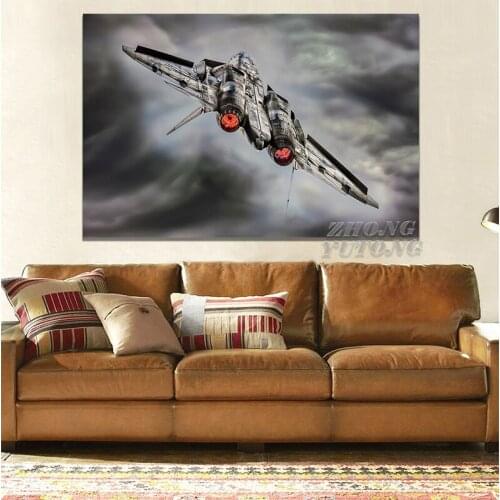 Military SU 57 Aircraft Russian Super Fighter Artwork Living Room Decor Home Wall Art Decor Wood Frame Canvas Posters