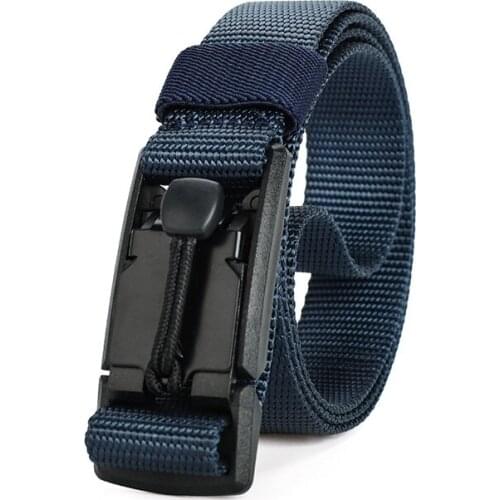 New 2.5cm magnetic buckle tactical belt youth nylon belt new alloy magnetic buckle outdoor non-porous belt