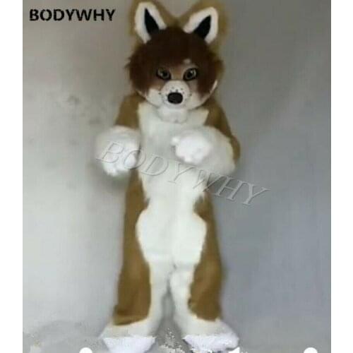 Christmas Carnival Performance Costume Halloween Plush Wolf Dog Cosplay Suit Birthday Party Adult Use Advertising Parade Mascot