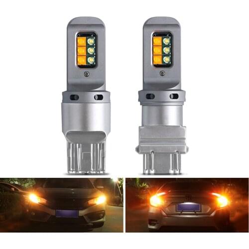 Canbus Signal Lamp 1157 Bay15d P21/5W Cree SMD T20 7443 W21 5W T25 3157 Led DRL Turn Signal Lights Super Bright White Yellow 12V