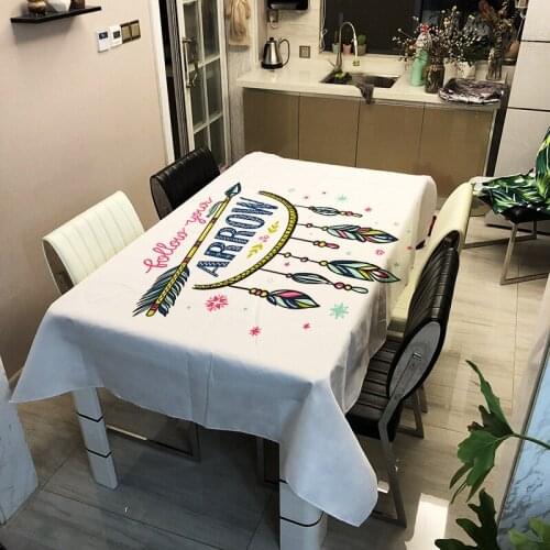 Home Dream Catcher Tablecloth Waterproof, Oil-proof and Heat-proof Dining Table Mat Coffee Table Mat Nappe De Table Mantel Mesa