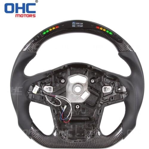 Carbon Fiber LED Steering Wheel compatible for Supra A90 GR