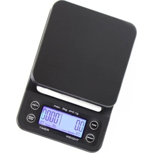 Coffee Scale with Timer High Precision Digital Kitchen Food Weighing for Baking