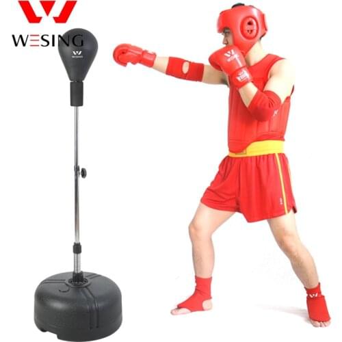 WESING Punching Boxing Speed Standing Bag for Adult Kids Adjustable