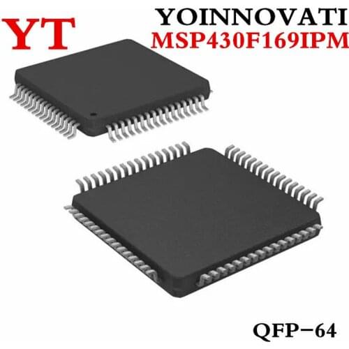 10pcs/lot MSP430F169IPM MSP430F169 M430F169 MCU 16BIT 60KB FLASH 64LQFP IC Best quality