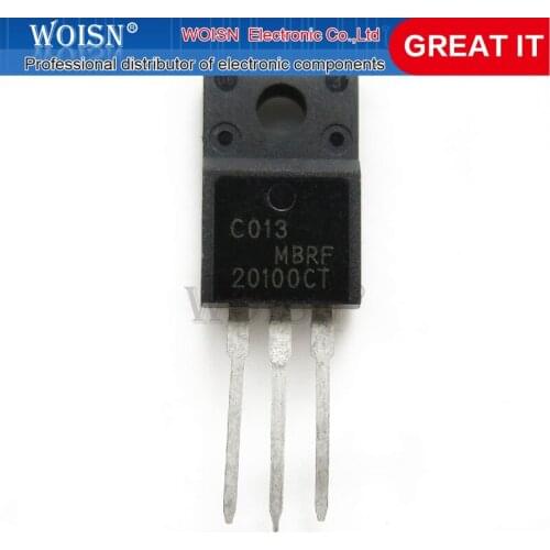 10PCS TO-220F MBRF20100CT SCHOTTKY DIODE MBR20100CT 20100CT In Stock