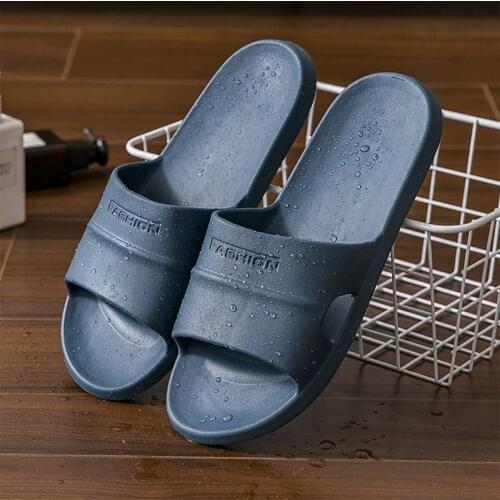 2021 Family Couple Indoor Slippers Soft Comfortable Woman Man Slides Non-Slip Leaking Quick Dry Thick-Soled Eva Integrated Shoes