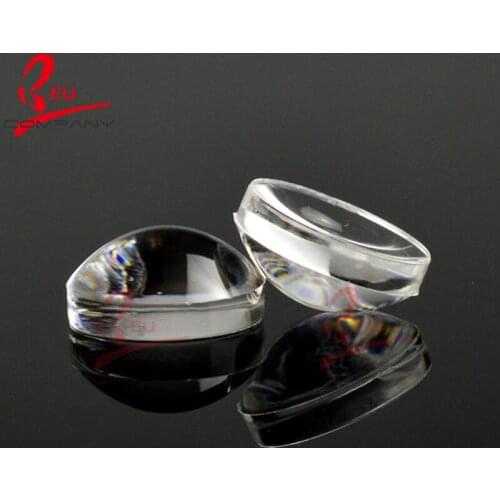 30 mm Diameter with focal length is 80 mm LED plano-convex lenses