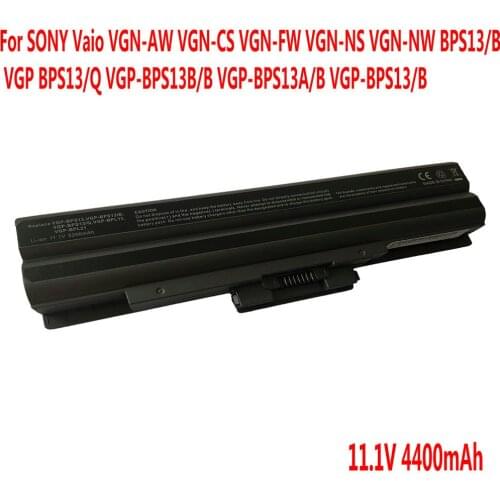 Laptop battery For SONY Vaio VGN-AW VGN-CS VGN-FW VGN-NS VGN-NW BPS13/B VGP BPS13/Q VGP-BPS13B/B VGP-BPS13A/B VGP-BPS13/B