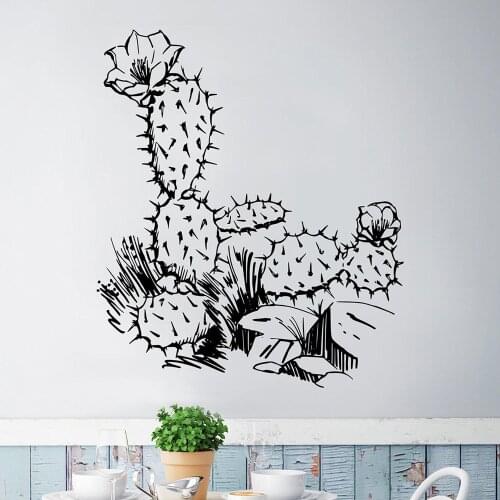 Arizona Desert Cactus Vinyl Wall Stickers Decal Home Decor living room Art Mural