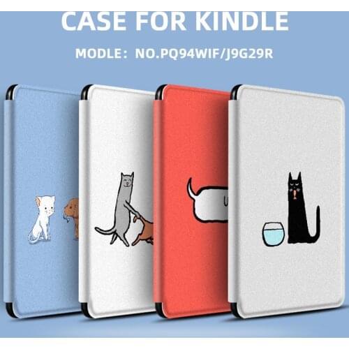 For Case Amazon Kindle Paperwhite 4 2018 Case Kittens and Puppies Cute Couples Cover for Etui Kindle Paperwhite 2018 Case