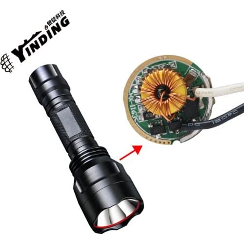 1pcs Flashlight Driver 5 modes 17MM 3-18V Circuit Board for Q5 DIY parts Torch accessories QD-10