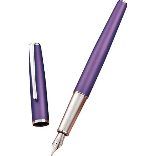 Hongdian 920 Purple Metal Fountain Pen Venus Color Series Extra Fine / Fine Nib 0.4/0.5mm Elegant Excellent Business Office Pen