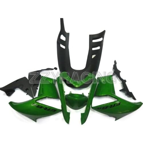 Injection Fairings Kits for Kawasaki ER-6N 2009 - 2011 Year Complete ABS Plastic 2010 Motorbike Bodykit Panels Green Black Kits