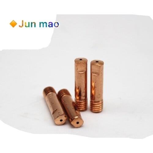 20pcs CO2 MIG Contact Tips 0.8 ( 1.0 ,1.2 Available ) x25mm For MB15 15AK MAG MIG Welding Torch Consumables Accessories