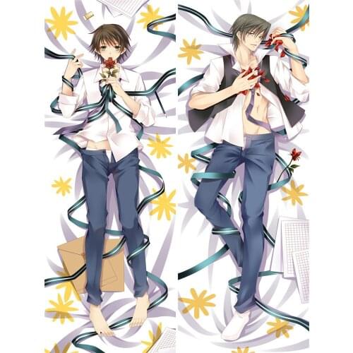 Japanese Anime Junjou Romantica characters cool boys otaku Dakimakura throw pillow cover case hugging body pillowcase