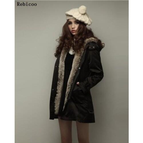 Autumn Winter Thick Warm Jacket Women Basic Jacket Coat Slim Hooded Outerwear Cotton Blend Fleece Coats Cardigans Windbreaker