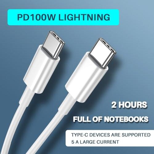 PD100W USB C to Type C Cable 5A For Samsung S10 Huawei P30 Pro Fast Charge Type-C Mobile Phone Charging Wire for Samsung S9 S8
