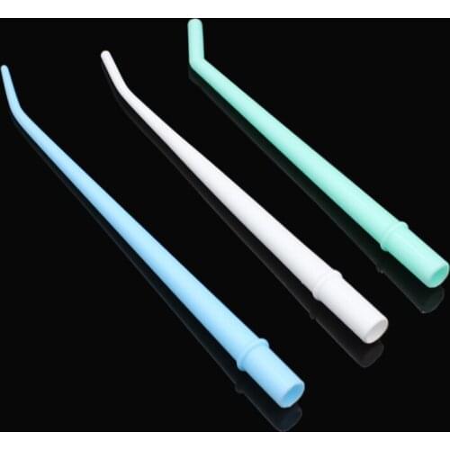 25pcs Plastic Curved Tips Surgical Aspirator Dental Saliva Ejector Tips Disposable Autoclavable Suction Tube 1/4" 1/8'' 1/16