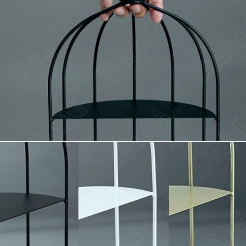 Creative Bird Cage Decorative Cake Stand Nordic Modern Iron Frame Dessert Display Trays Party Household Afternoon Tea Food Shelf