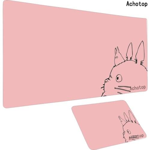 Pink 800x300 Cute Large Gaming Mouse Pad XXL Computer Gamer Keyboard Mouse Mat Totoro Desk Mousepad for PC Desk Pad Kawaii