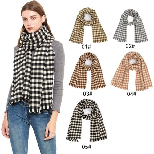 2020 Autumn Winter Square Scarf Women Fashion Luxury Brand Long Warm Thick Shawl Scarves For Ladies