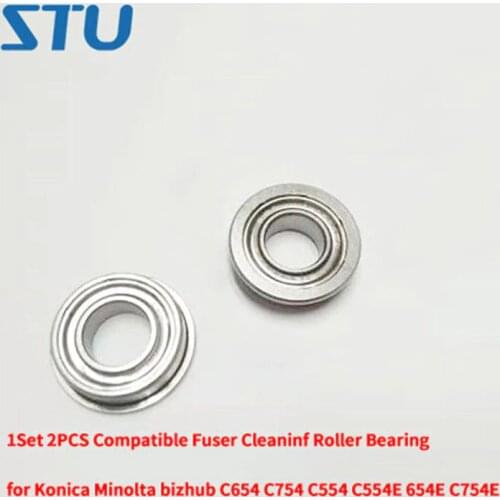 1Set 2PCS Compatible Fuser Cleaning Roller Bearing for Konica Minolta bizhub C654 C754 C554 C554E 654E C754E