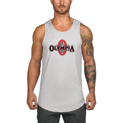 Gym Mens Workout Casual Summer Sports Mesh Tank Top Running Clothing Bodybuilding Singlets Sleeveless Fitness Quick Dry Vest