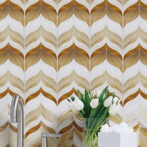 Tiffany stained glass kitchen mosaic tile