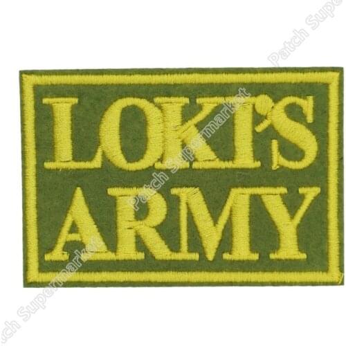 3" The Movies EMBROIDERED infinity war Patch Loki' s Army APPLIQUE Halloween Cosplay badge embroidery wholesale