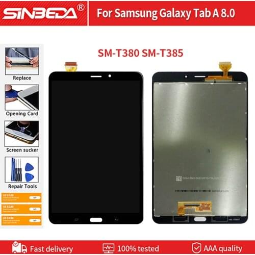 8.0'' LCD For Samsung Galaxy Tab A 2017 SM-T385 T385 3G / SM-T380 T380 Wifi LCD Display Touch Screen Digitizer With Frame
