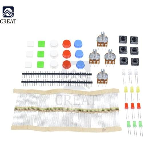 1 Set Diy Electronic Parts Pack KIT For ARDUINO Component Resistors Switch Button Diy KIT