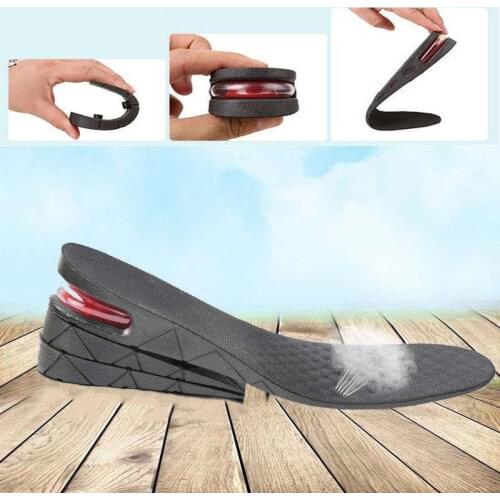 1 Pair 3-Layer Adjustable Height Increase Insole Heel Lift Gain Altitude Shoe Pads XIN-Shipping