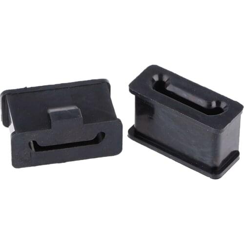2pcs Exhaust Hanger Insulators Rubber Muffler Mounts Compatible with Harley, Pack of 2, Black