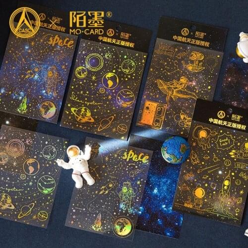 20sets/lot Kawaii Stationery Stickers Galaxy universe Diary Planner Decorative Mobile Sticker Scrapbooking DIY Craft Sticker