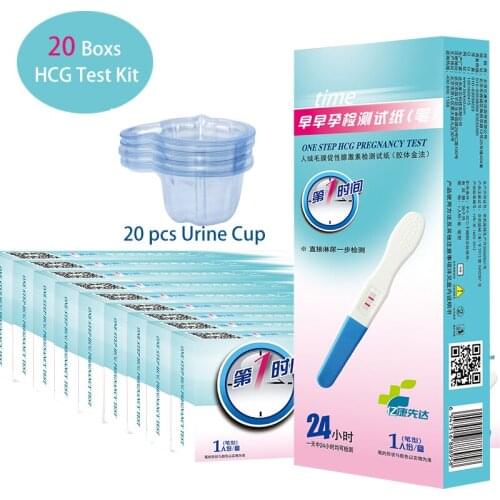 20 Boxs HCG Pregnancy Test Kit individual Package Pregnancy Test Strip Test Hcg Pregnant Test Kit Wholesale Prices