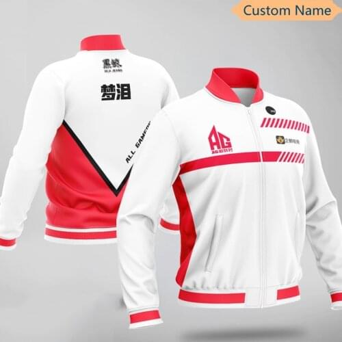 2020 AG Super Play Esports Team Uniform Jersey Game Jacket Top quality Custom ID Hoody Coat Men Streetwear Hoodies Sweatshirt