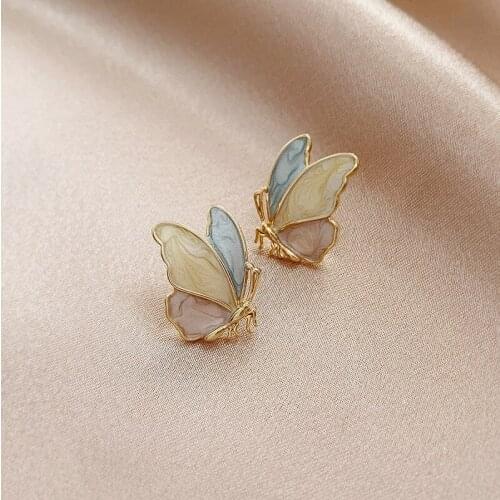2021 Trendy Exquisite Butterfly S925 Stud Earrings for Women Designer Creativite Luxury Jewelry Accessories Party Jewelry Decor
