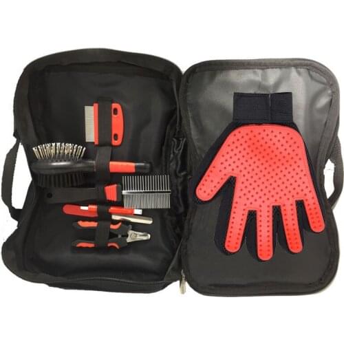 2021 Wholesale products Pets Grooming Tools Set Pets Combs and Nail Scissors Grooming Kits