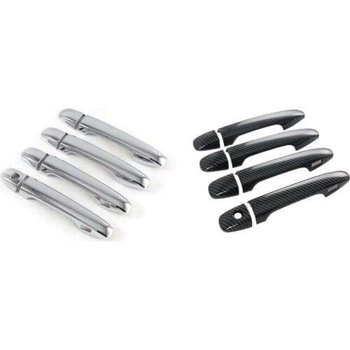 For Subaru Outback Legacy 2020 2021 Car Door Handle Cover Trim Decor Accessories with Smart Keyhole, 4PCS