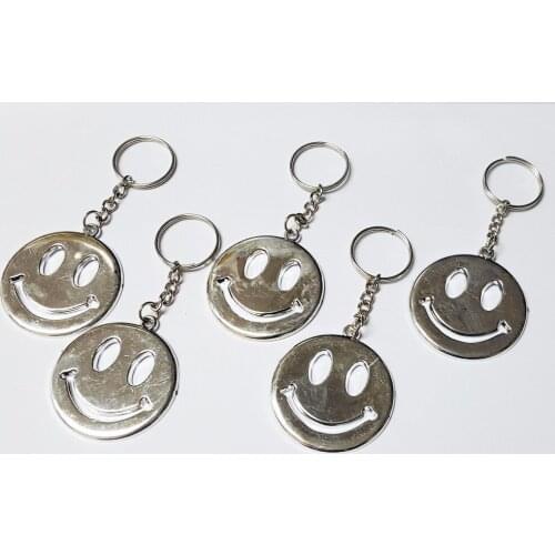 5pc Key Chain Plastic Smile Pendant E772 Fashion Favour Bag Gift Novelty Birthday Party Favors Cup Cake Topper Pinata Bag Filler