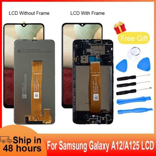 For Samsung Galaxy A125 A125 with frame LCD Display Touch Screen Digitizer Assembly Replace For Samsung A125 lcd