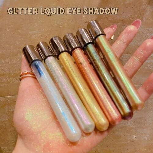 6Color Liquid Eyeshadow Lying Silkworm Milky Way Eyes Makeup Glitter Pearlescent High Gloss Shiny Look Easy Drawing Quick Drying