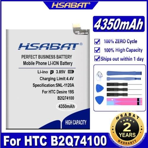 HSABAT B2Q74100 4350mAh Battery for HTC B2Q74100 Batteries