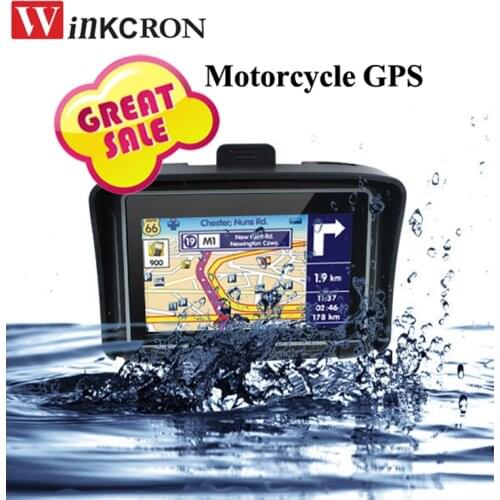 4.3 inch Touch Screen Motorcycle Car GPS Navigation IPX7 Waterproof support gps map for Car Motorcycle Bulit in 8GB FM Bluetooth