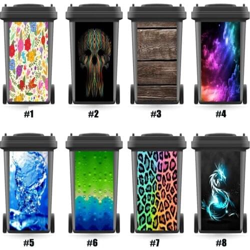 Free Shipping Rubbish Bin Sticker Removable self adhesive Kitchen Accessories wall stickers wallpaper decorations for room deco