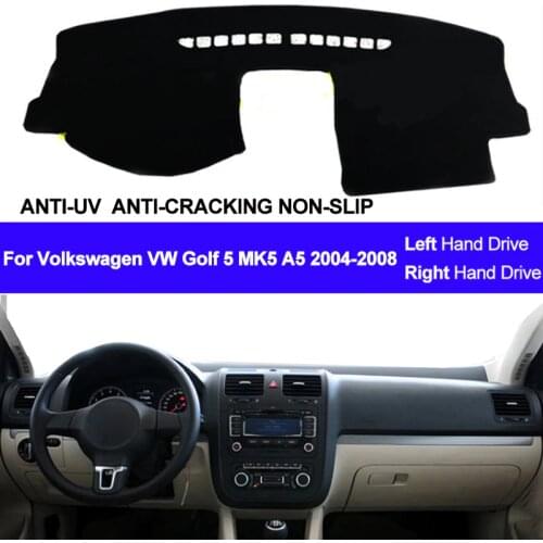 Car Dashboard Cover Dash Mat For Volkswagen VW Golf 5 MK5 A5 2004 2005 2006 2007 2008 Dashmat Pad Carpet Sun Shade Car Styling